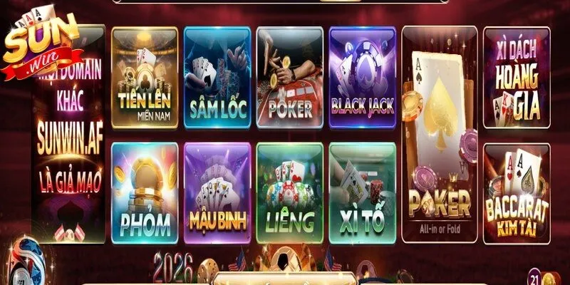 Game bài đổi thưởng đỉnh cao là siêu phẩm đỉnh cao tại Sunwin